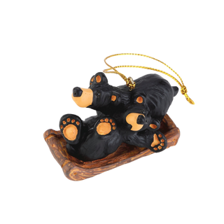 Bearfoots Sledding Fun Ornament