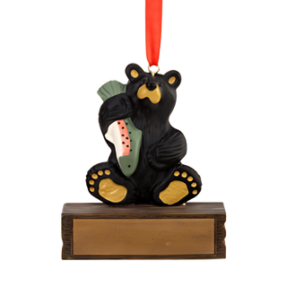 Bearfoots Bear Fishing Magnetic Ornament