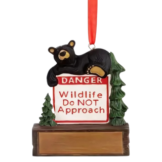 Bearfoots Danger Bear Magnet Ornament