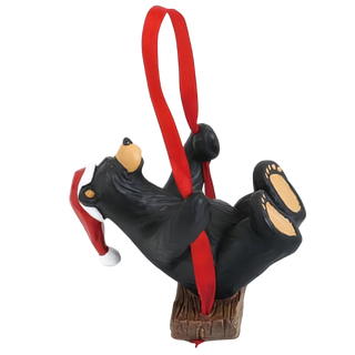 Bearfoots Santa Bear Swing Ornament