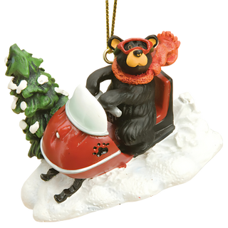 Bearfoots Snowmobiler Ornament