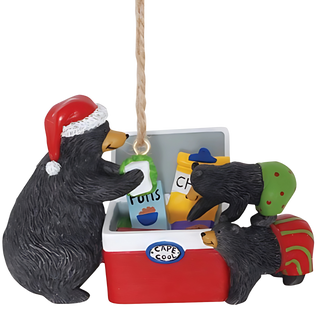 Black Bear Cooler Ornament