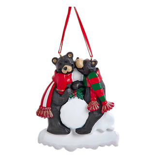 Black Bear Snowball  Family of 2