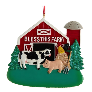 Bless This Farm Ornament