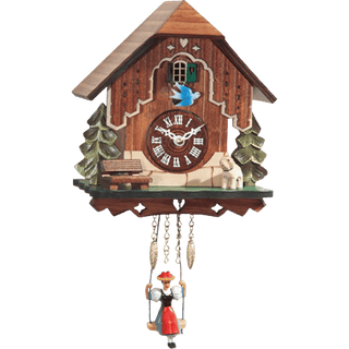 Bluebird Swing With Dog Cuckoo Clock