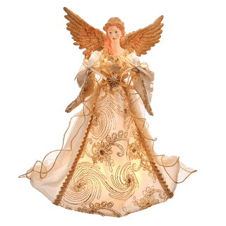 Bronze,  Ivory & Gold Angel Treetop