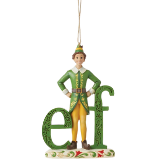 Buddy Elf Word Ornament