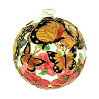 Butterfly Glass Ball Ornament
