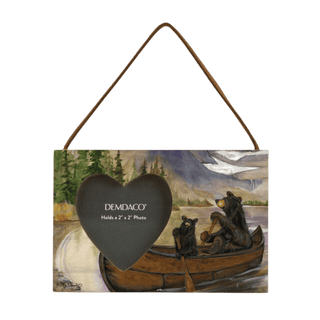 Canoe Trip Heart Frame Ornament