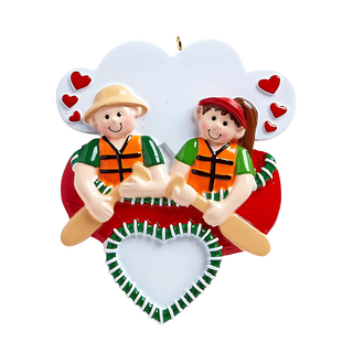 Canoe Couple Ornament