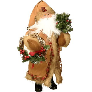 Cardinal and Berries Santa