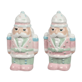Christmas Ceramic Nutcracker Salt and Pepper Set