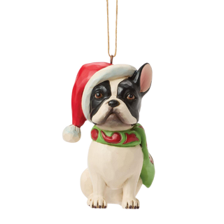 Christmas Dog Frenchie Ornament