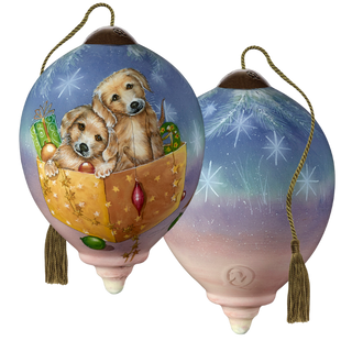 Christmas Puppies Ornament