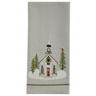 Christmas Church Dishtowel