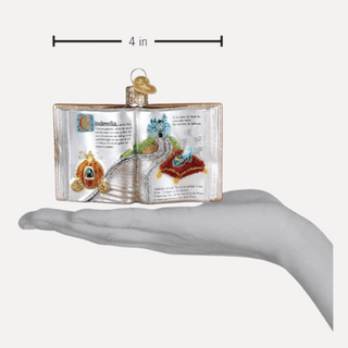 Cinderella Book Ornament
