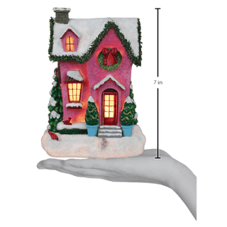 Holiday House Lighted Figurine