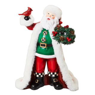 Cozy Christmas Santa With Cardinal