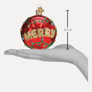 Merry and Bright Round Ornament