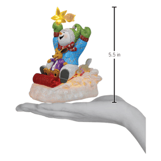 Star Powered Snow Boy Lighted Figurine