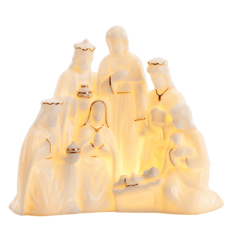 Ceramic LED Holy Nativity Figure