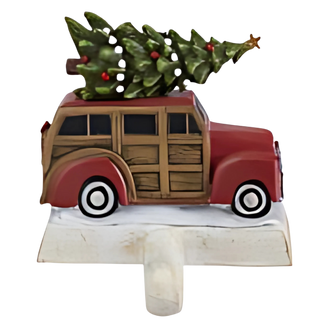Red Woody Stocking Hanger