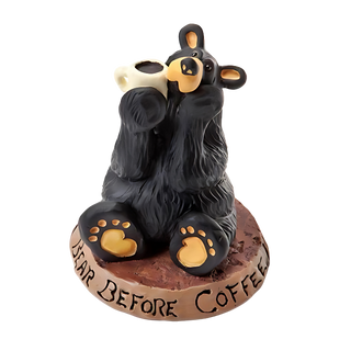 Coffee Bear Figurine
