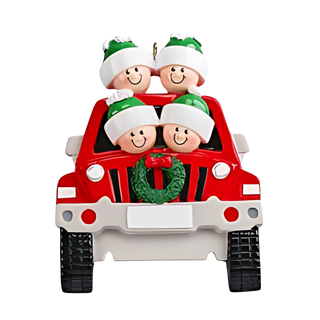 SUV Family 4 Ornament
