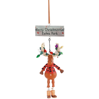 Dangle Leg Moose Ornament