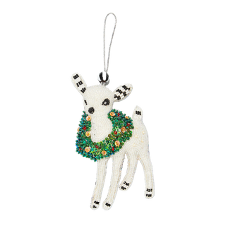 Deary Deer Beaded Ornament