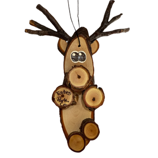 Deer Critter Wood Ornament