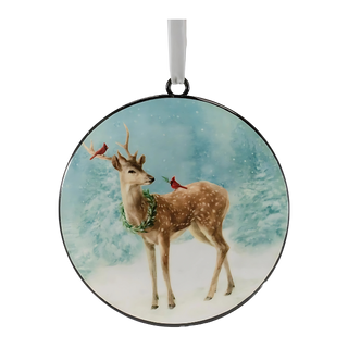 Deer Disc Ornament