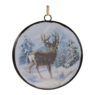 Deer Disc Ornament