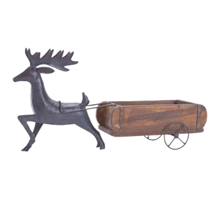 Deer With Wagon