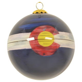 Distressed CO Flag Ornament