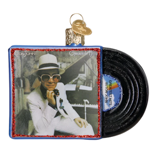 Elton John Greatest Hits Album Ornament