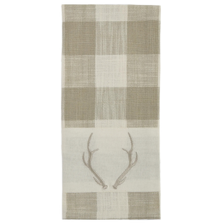 Eva & Co Antler Check Dishtowel