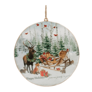 Forest Animal Disc Ornament