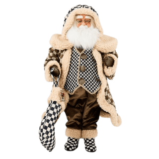 Gingerbread Fabric Santa