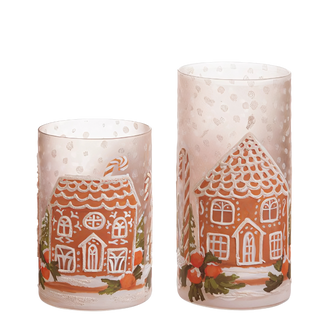 Gingerbread House Containers Set of 2