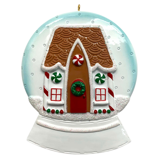Gingerbread House Snowglobe Ornament