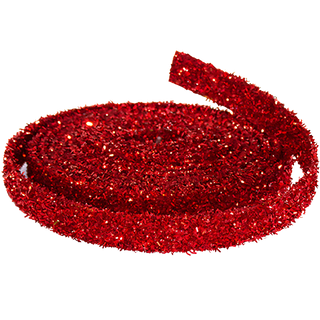 15' Red Glitter Rope