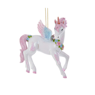Glittered Unicorn Ornament