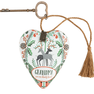 Grandma Dearly Loved Art Heart