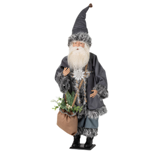 Gray Fur Earthy Santa