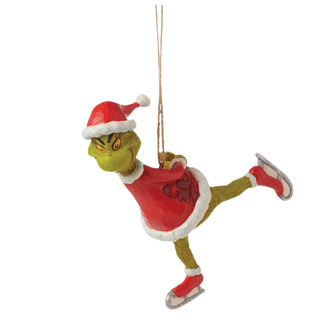 Grinch Ice Skating Ornament