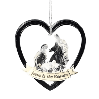 Heart Holy Family Ornament