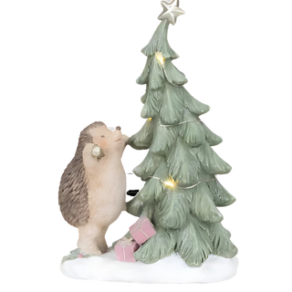 Hedgehog With Christmas Tree