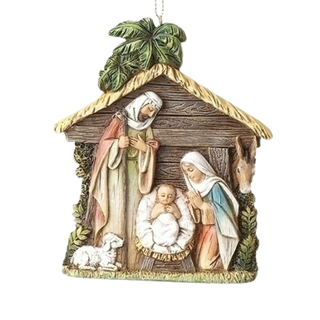 Holy Family Stable Ornament