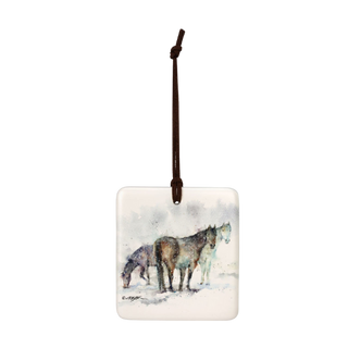 Horse Trio CO Mag Ornament